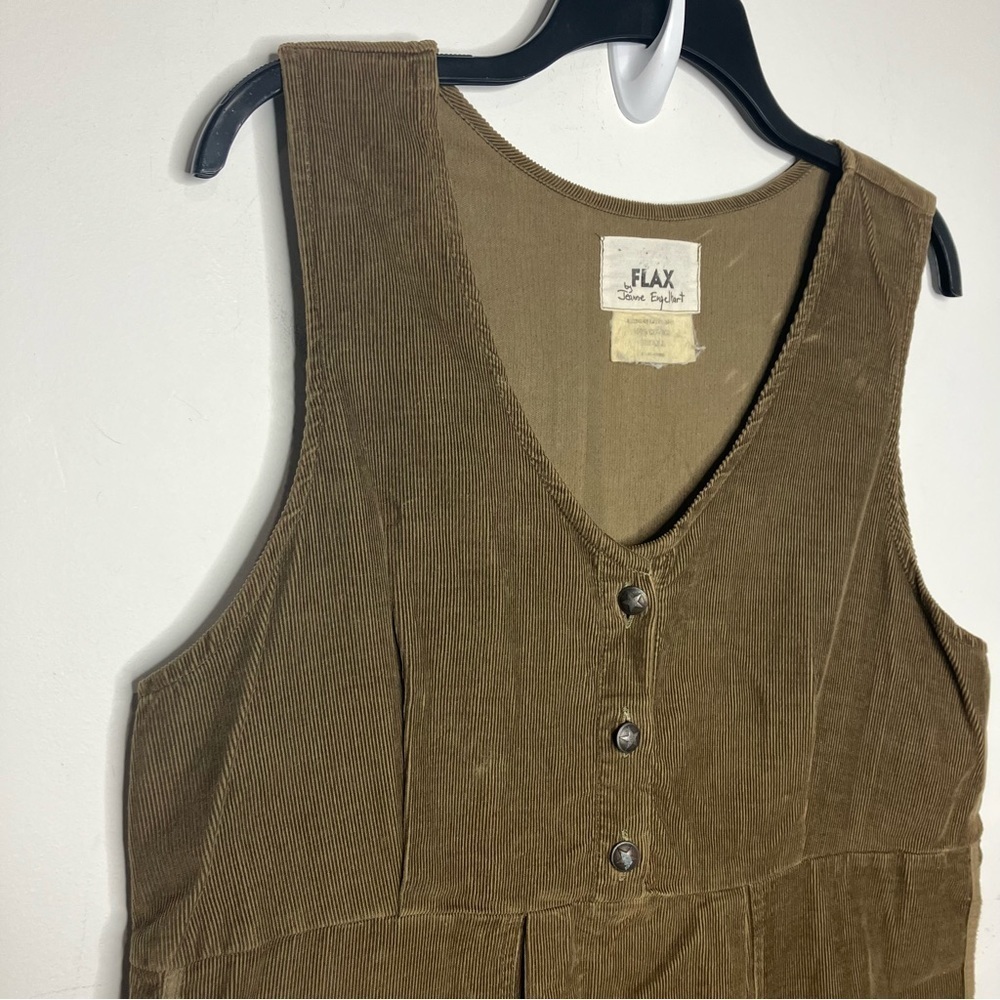 Flax by Jeanne Engalhart corduroy jumper‎ dress size small